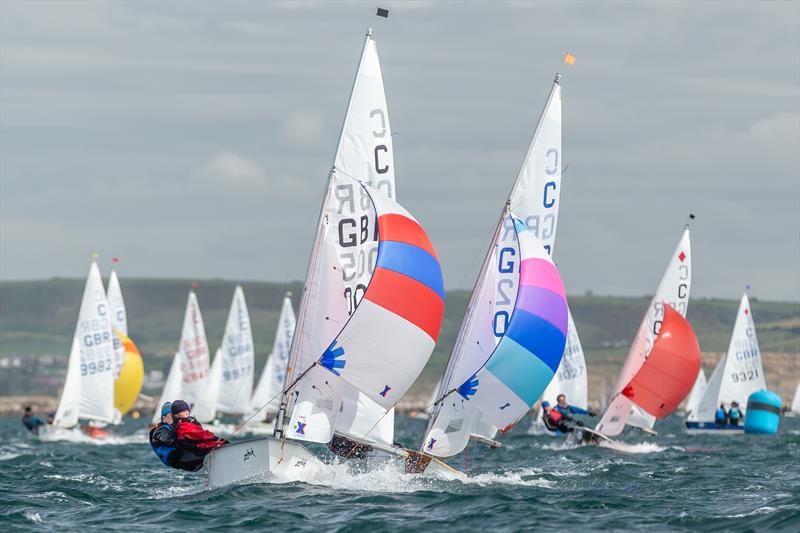 Cadets during a World Team Selector in Weymouth photo copyright UK Cadet Class taken at Weymouth & Portland Sailing Academy and featuring the Cadet class