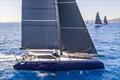 Don Wilson's Convexity racing off Sardinia at last year's Maxi Yacht Rolex Cup
