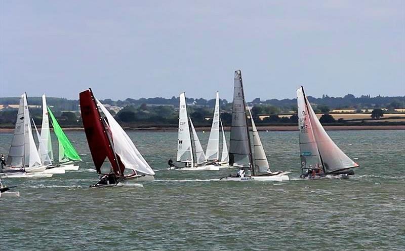 Zhik East Coast Piers Race 2017 photo copyright Chris Kirby taken at Marconi Sailing Club and featuring the Catamaran class