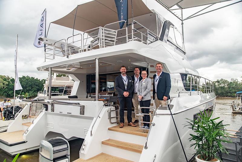 The ILIAD Catamarans team was kept busy with orders at the recent Sanctuary Cove International Boat Show photo copyright ILIAD Catamarans taken at  and featuring the Catamaran class