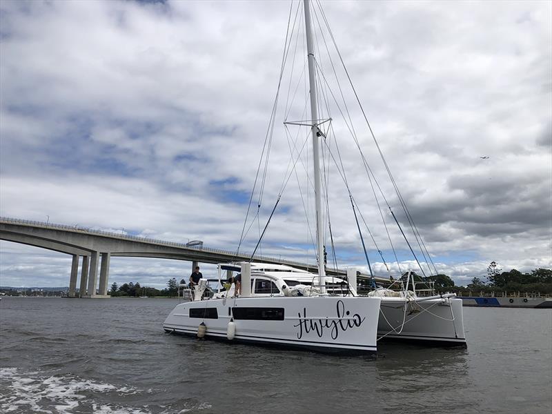 SY Hwylio photo copyright Rivergate Marina and Shipyard taken at  and featuring the Catamaran class