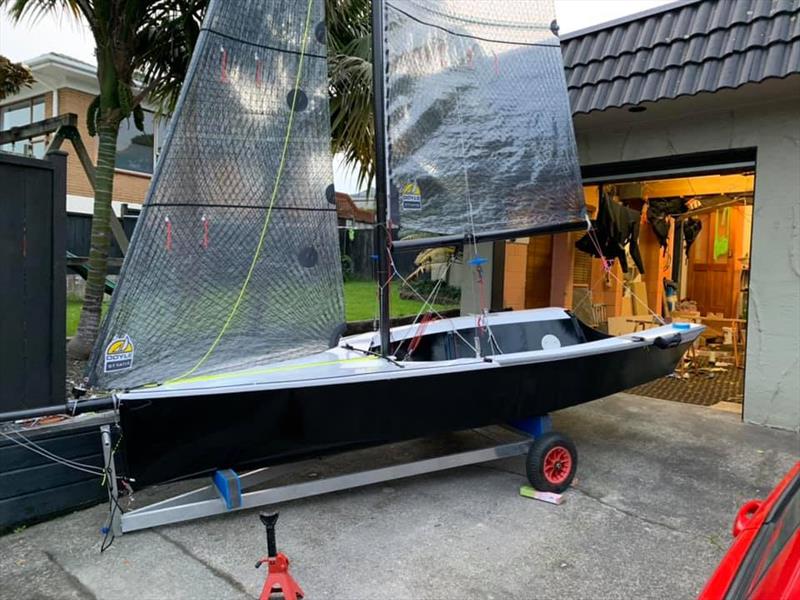 Three weeks later the `new` upgraded hull is good to go photo copyright NZ Cherub Sailing taken at Wakatere Boating Club and featuring the Cherub class