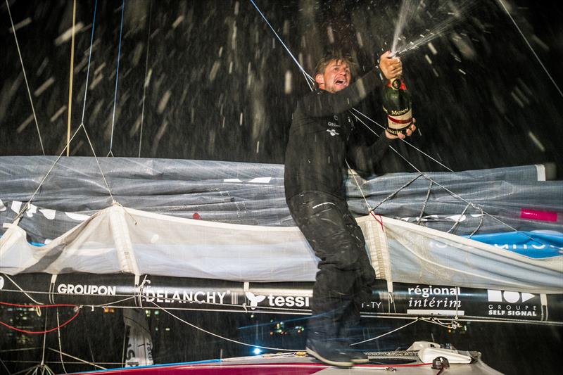 Thibaut Vauchel-Camus wins in the Class40 fleet in The Transat bakerly 2016 photo copyright OC Sport taken at  and featuring the Class 40 class