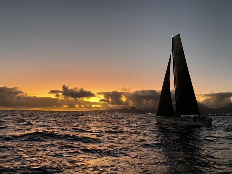 Craig Horsfield and Oliver Bond aboard Amhas took line honours in Mauritius photo copyright Globe40 taken at  and featuring the Class 40 class