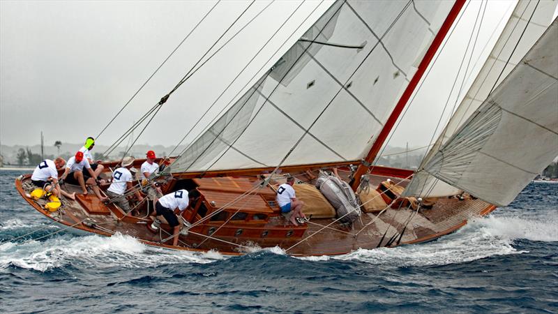 The Blue Peter on day 1 of the 80th Mount Gay Round Barbados Series photo copyright Peter Marshall taken at Barbados Cruising Club and featuring the Classic Yachts class