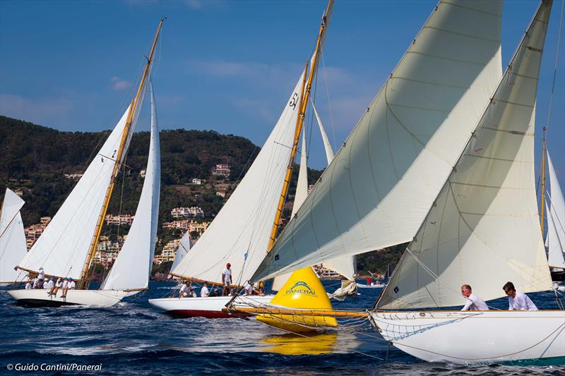 Kelpie, Bona Fide and Kelpi of Falmouth on day 4 of the 39th Régates Royales de Cannes – Trophée Panerai photo copyright Guido Cantini / Panerai taken at Yacht Club de Cannes and featuring the Classic Yachts class