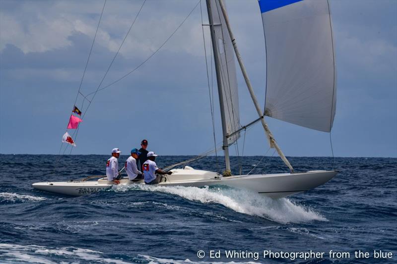 Dragon Class winner Rocco Falcone's Antigua young Yacht Club team - Antigua Classic Yacht Regatta photo copyright Ed Whiting Photographer from the blue taken at Antigua Yacht Club and featuring the Classic Yachts class