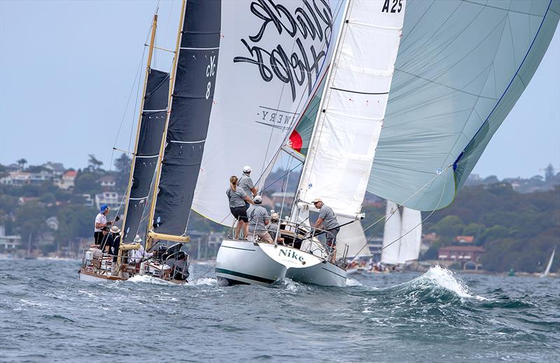 Katwinchar and Nike - 2019 Classic Sydney Hobart Yacht Regatta photo copyright Crosbie Lorimer taken at Cruising Yacht Club of Australia and featuring the Classic Yachts class