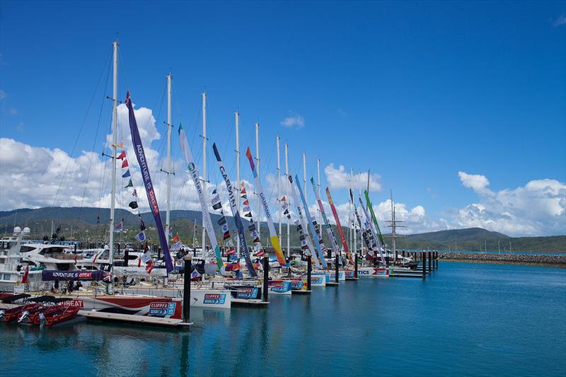 The Clipper Race fleet in the Whitsundays photo copyright Abell Point Marina taken at  and featuring the Clipper Ventures class