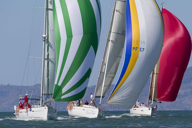 A trio get up close and serious at SeaLink Magnetic Island Race Week photo copyright Andrea Francolini taken at Townsville Yacht Club and featuring the Cruising Yacht class