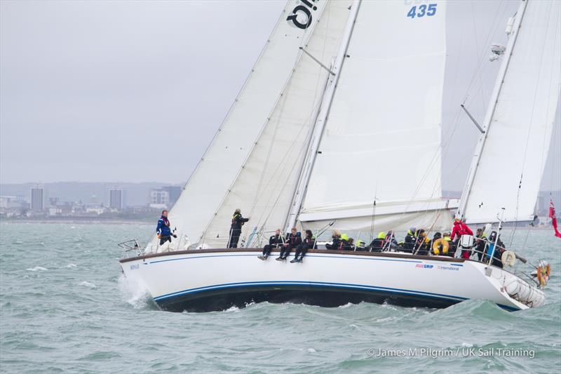 Rona II during the Small Ships Race photo copyright James M Pilgrim / UK Sail Training taken at Royal Yacht Squadron and featuring the Cruising Yacht class