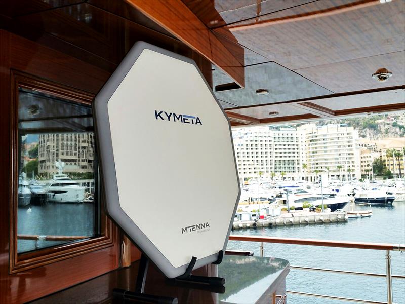 Kymeta Corporation's new mTenna system offers a high-speed, lightweight and low-profile sat-comms solution photo copyright Kymeta Corporation taken at  and featuring the Cruising Yacht class