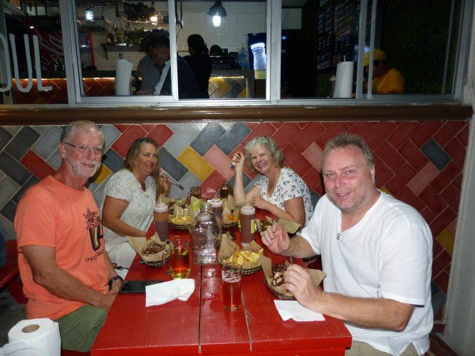 Enjoying ribs Mexican style! photo copyright Bluewater Cruising Association taken at  and featuring the Cruising Yacht class