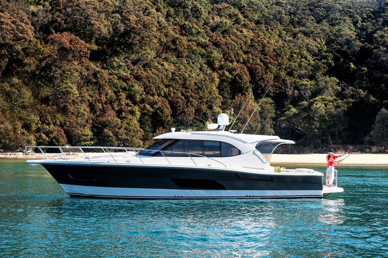 The Riviera 445 SUV offers myriad options, from recreational cruising and entertaining to serious fishing photo copyright Riviera Australia taken at  and featuring the Cruising Yacht class