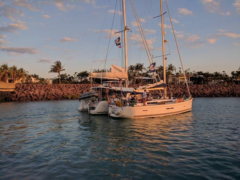 World ARC - Boats welcome dock darwin photo copyright World Cruising taken at  and featuring the Cruising Yacht class
