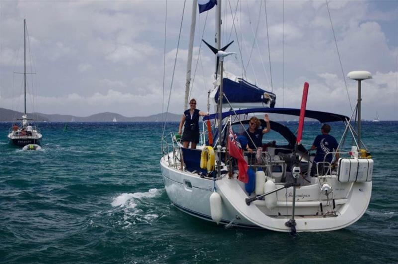 Michaela Parker is over the moon to have won the CA/First Class Sailing transat prize photo copyright The Cruising Association taken at  and featuring the Cruising Yacht class