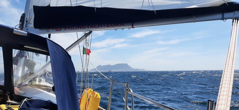 Approaching Gibraltar photo copyright Rhys Walters taken at  and featuring the Cruising Yacht class