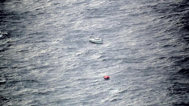 HM Coastguard helped rescue a sailor from a damaged yacht photo copyright RAF taken at  and featuring the Cruising Yacht class