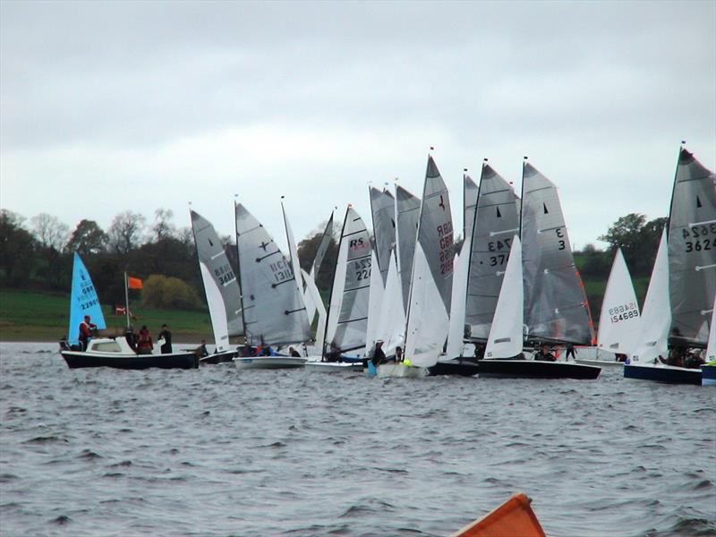 Blithfield Barrel Round 1 photo copyright Don Stokes taken at Blithfield Sailing Club and featuring the Dinghy class