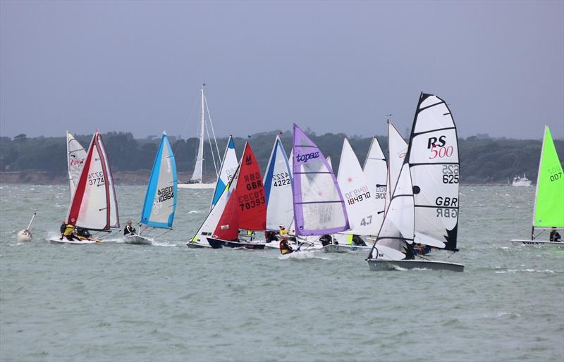 Cowes Dinghy Week 2017 photo copyright Chris Evans taken at Gurnard Sailing Club and featuring the Dinghy class