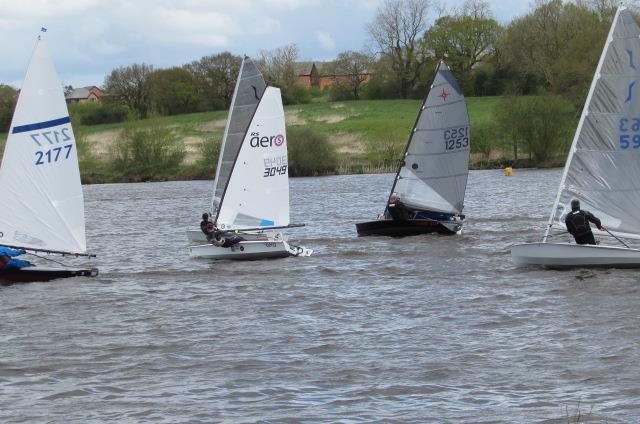 Good long beat in the Border Counties Midweek Series at Windsford Flash photo copyright Brian Herring taken at Winsford Flash Sailing Club and featuring the Dinghy class