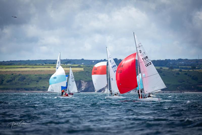 Dragon Edinburgh Cup 2022 Day 2 photo copyright Paul Gibbins Photography taken at Royal Cornwall Yacht Club and featuring the Dragon class