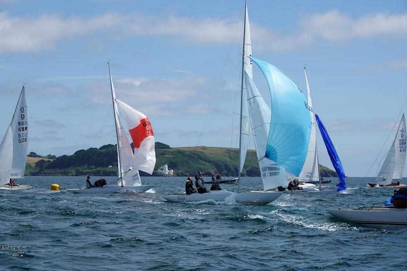 Dragon Edinburgh Cup 2022 photo copyright Miles Carden taken at Royal Cornwall Yacht Club and featuring the Dragon class