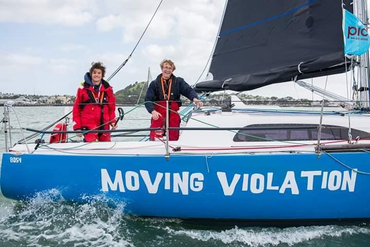 Ben and Nick onboard Moving Violation photo copyright SSANZ taken at  and featuring the Elliott 6m class