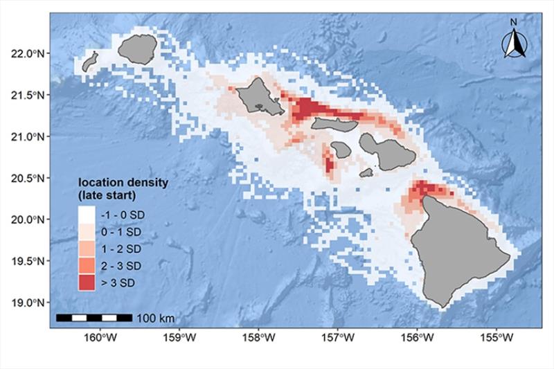Satellite tag data from 38 individuals between 2007 and 2021 reveal high use areas for the endangered main Hawaiian Islands insular false killer whale population photo copyright Cascadia Research Collective taken at  and featuring the Environment class