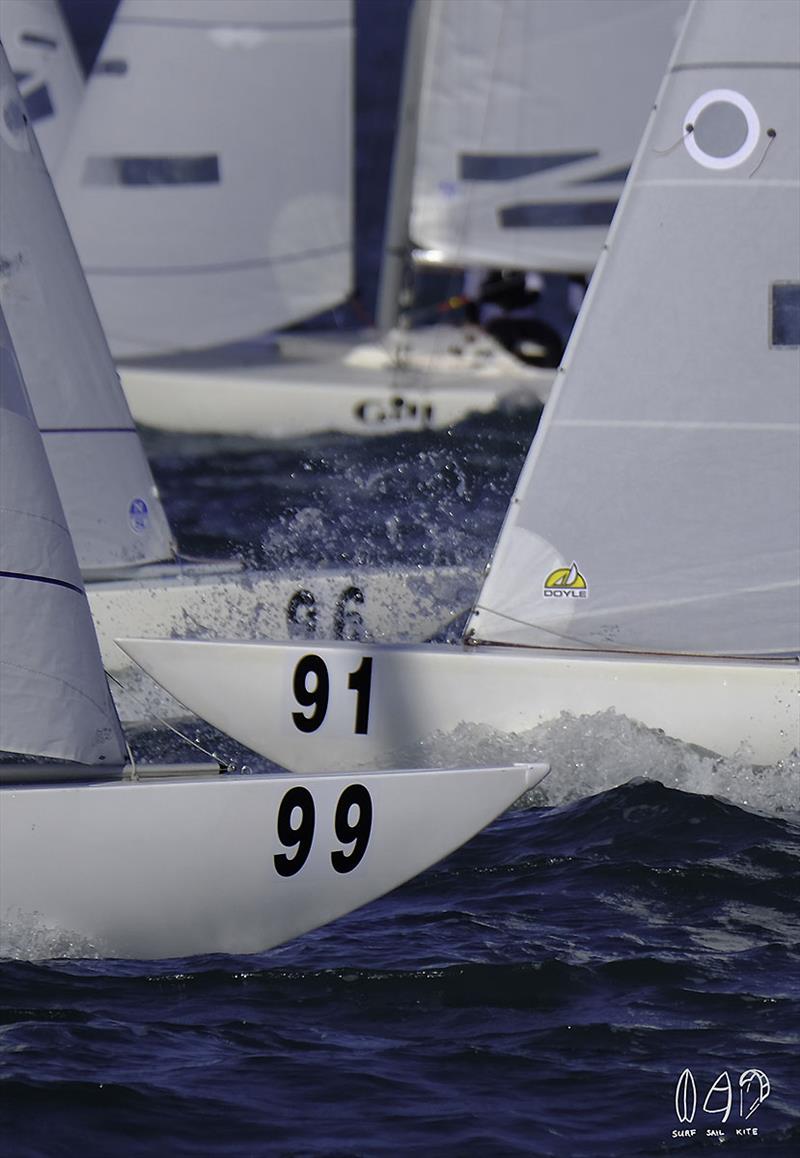 One of them must be going the right way! Day 4 of the 2018 Etchells World Championship photo copyright Mitchell Pearson / SurfSailKite taken at Royal Queensland Yacht Squadron and featuring the Etchells class