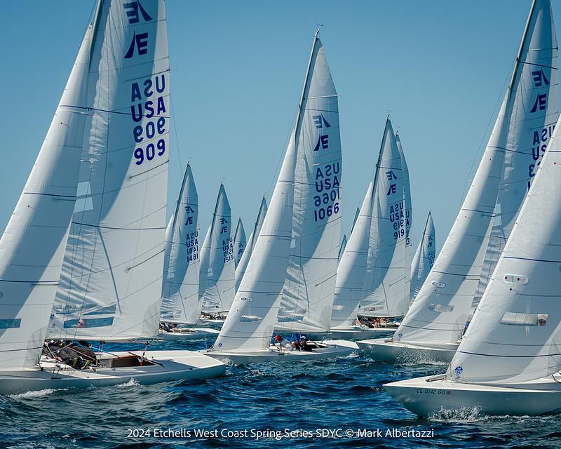 2024 Etchells Midwinters West photo copyright Mark Albertazzi taken at San Diego Yacht Club and featuring the Etchells class