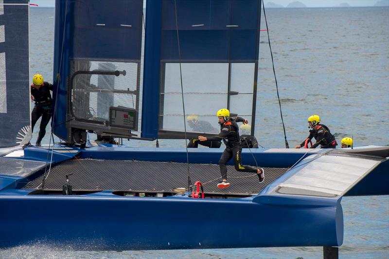 China SailGP in training in the F50 off Whangarei photo copyright SailGP taken at  and featuring the F50 class