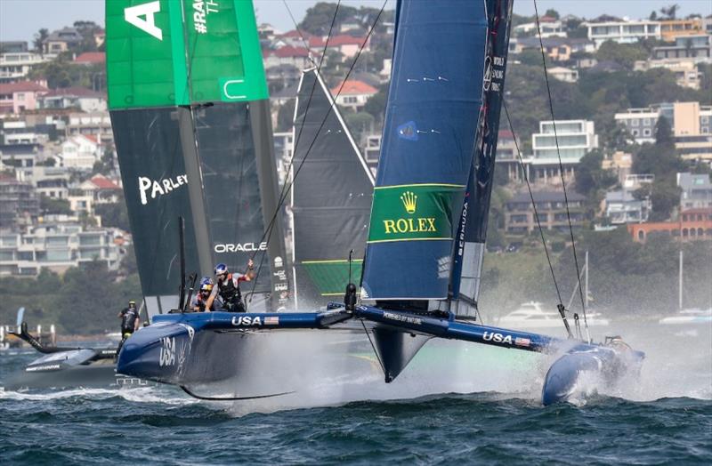 The U.S. and Australia SailGP Teams have locked their place in the Grand Final set for San Francisco in March 2022 photo copyright Brett Costello for SailGP taken at  and featuring the F50 class