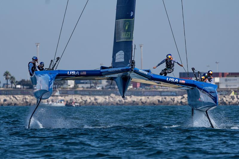 USA SailGP Team helmed by Jimmy Spithill ahead of the Spain Sail Grand Prix in Cadiz, Andalusia, Spain photo copyright Bob Martin for SailGP taken at  and featuring the F50 class