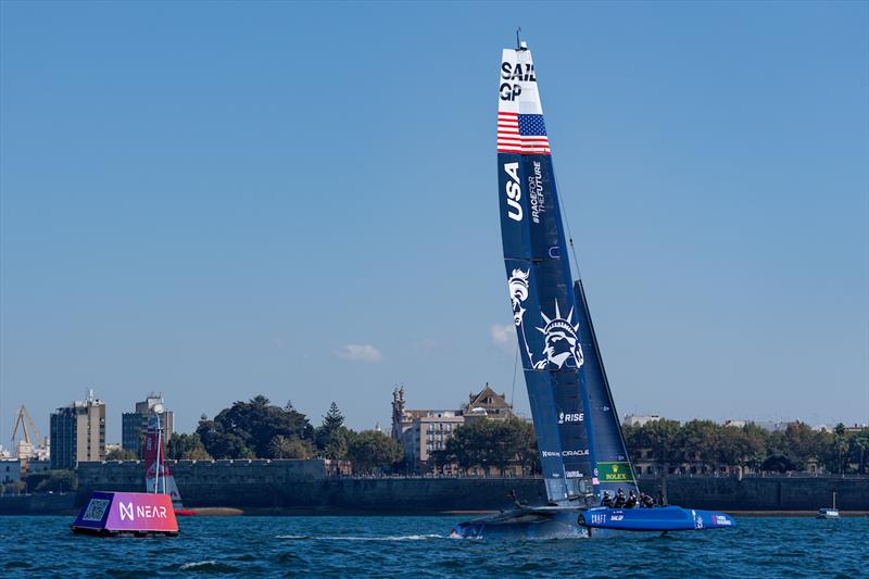 USA SailGP Team helmed by Jimmy Spithill ahead of the Spain Sail Grand Prix in Cadiz, Andalusia, Spain photo copyright Bob Martin for SailGP taken at  and featuring the F50 class