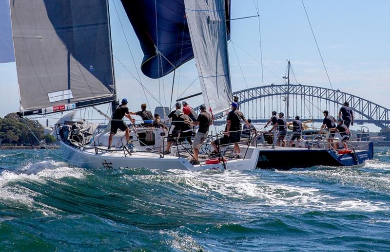 Zen and Nutracker on Sydney Harbour 2017 Nationals photo copyright Crosbie Lorimer taken at Middle Harbour Yacht Club and featuring the Farr 40 class