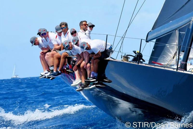 The Fast 40 Tschuss racing in the 2021 STIR photo copyright Dean Barnes taken at St. Thomas Yacht Club and featuring the Fast 40 class
