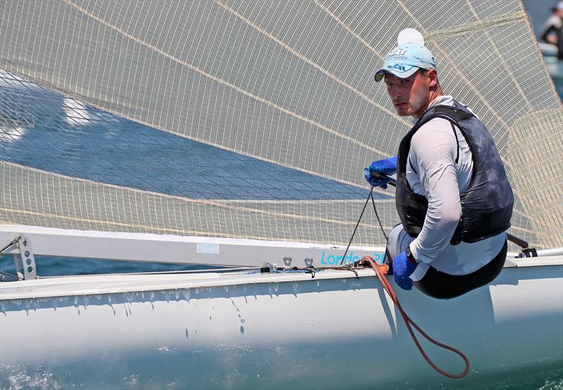 Nenad Bugarin wins light wind race on Finn Silver Cup in Valencia day 5 photo copyright Robert Deaves taken at Real Club Nautico Valencia and featuring the Finn class