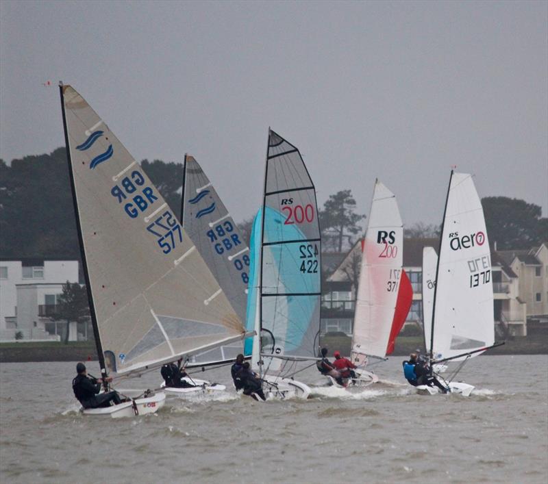 Day 2 of the Icicle Series at Highcliffe  photo copyright Sarah Desjonqueres taken at Highcliffe Sailing Club and featuring the Finn class