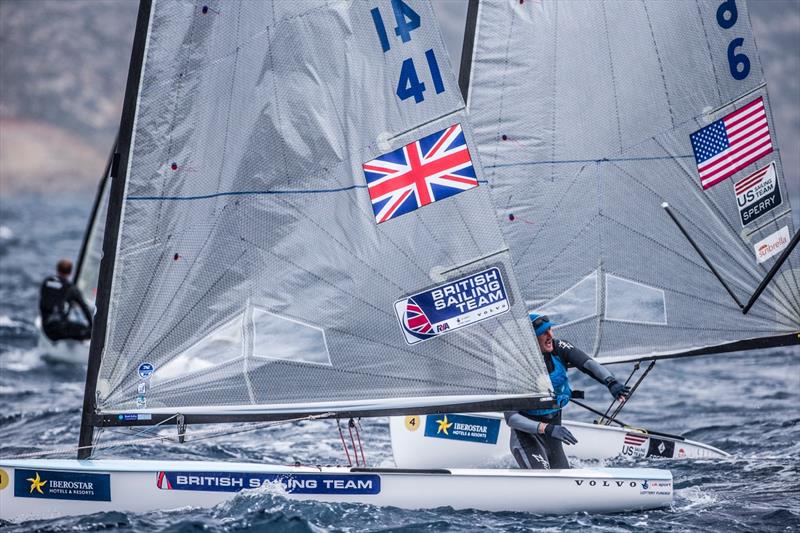 Giles Scott breaks rudder and throws in frustration at the Trofeo Princesa Sofía IBEROSTAR - photo © Richard Langdon / British Sailing Team