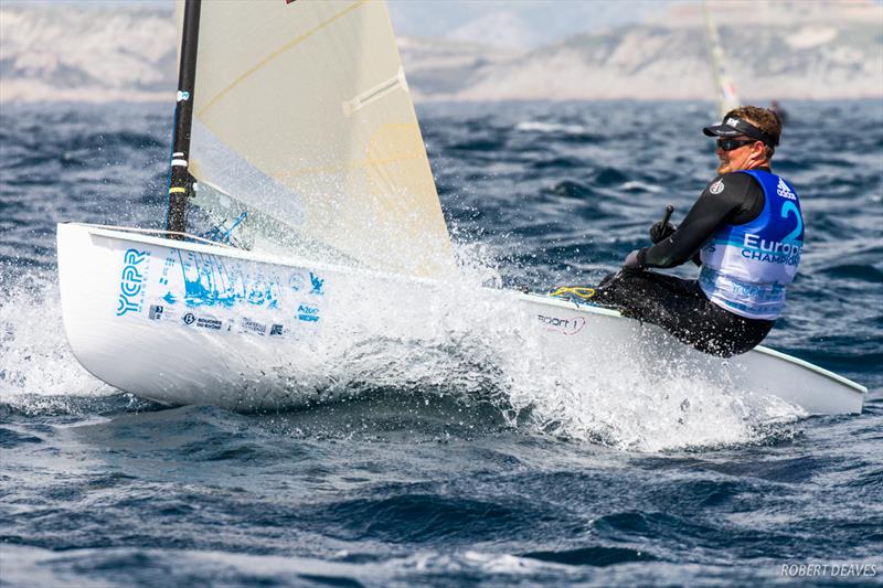 Anders Pedersen (NOR) on day 5 of the Finn Europeans in Marseille photo copyright Robert Deaves taken at Yachting Club De La Pointe Rouge and featuring the Finn class