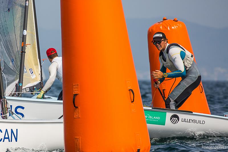 Jake Lilley - Ready Steady Tokyo, day 5 photo copyright Robert Deaves taken at  and featuring the Finn class
