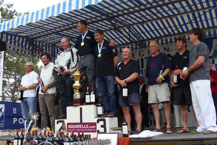 Prize winners at the Finn World Masters photo copyright Claire Allain des Beauvais taken at  and featuring the Finn class
