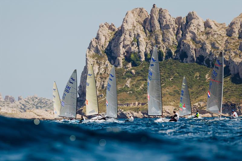 Finn class, 2018 Sailing World Cup Final - Marseille, France photo copyright Pedro Martinez / Sailing Energy taken at  and featuring the Finn class