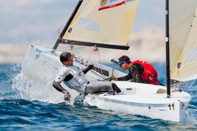 Andy Maloney (NZL) - Finn class, 2018 Sailing World Cup Final - Marseille, France photo copyright Pedro Martinez / Sailing Energy taken at  and featuring the Finn class