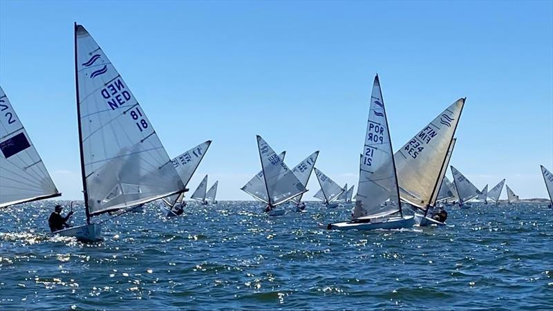 2022 Finn World Masters Day 1 photo copyright Claire ADB taken at  and featuring the Finn class
