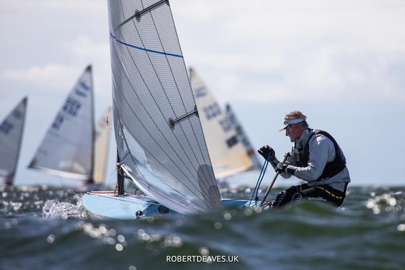 Laurent Hay - 2022 Finn World Masters Day 3 photo copyright Robert Deaves taken at  and featuring the Finn class