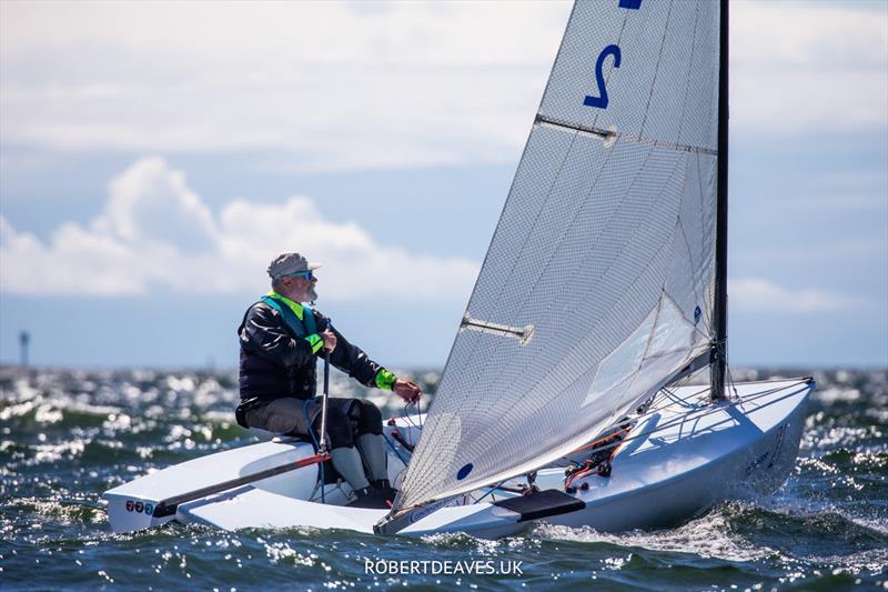 Peter Sipos - 2022 Finn World Masters Day 4 photo copyright Robert Deaves taken at  and featuring the Finn class