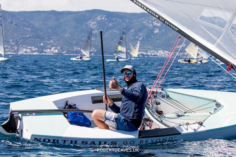 Christoph Burger, SUI - 2023 Finn World Masters in Greece - Day 4 photo copyright Robert Deaves taken at  and featuring the Finn class