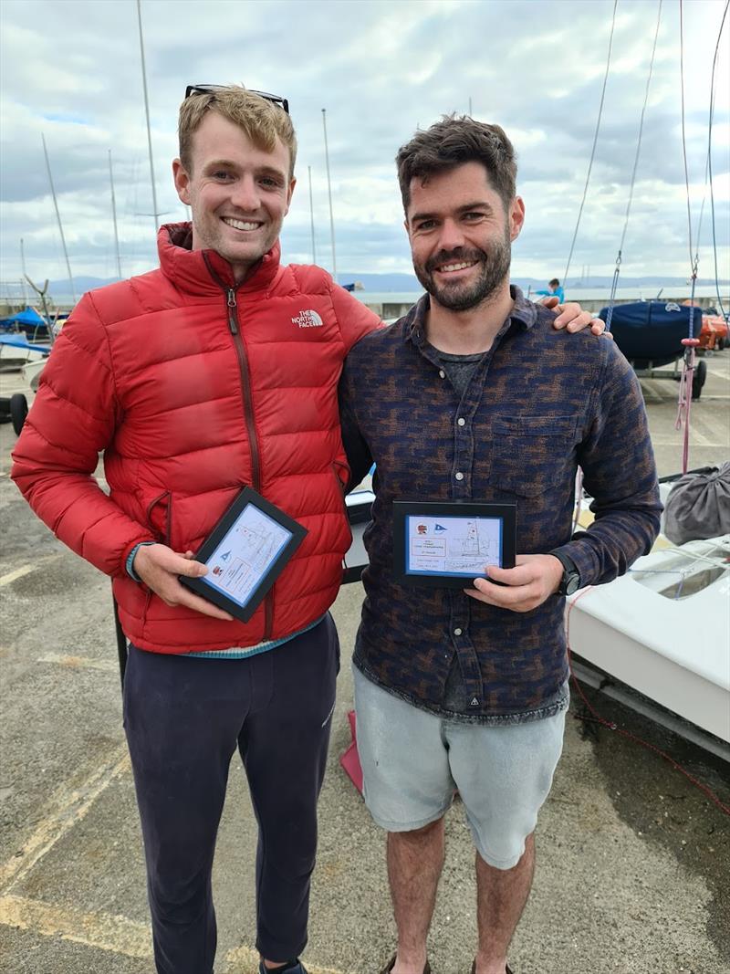 Ed Og Butler and Fionn Conway finish 2nd in the Fireball Ulster Championships photo copyright Frank Miller taken at Sutton Dinghy Club and featuring the Fireball class